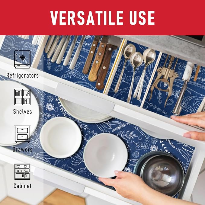 Cooyes Large Fridge Liners for Refrigerator, 17.7" × 24", Drawer & Shelf Liners - Image 7
