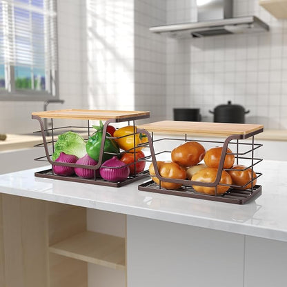 ALOCEO 2 Pack Large Pantry Baskets - Image 4