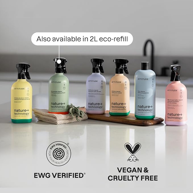 ATTITUDE Kitchen Cleaner Spray, Natural Origin Ingredients, EWG Verified - Image 6