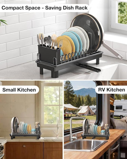 Small Dish Drying Rack Carbon Steel Dish Rack Rustproof - Image 8