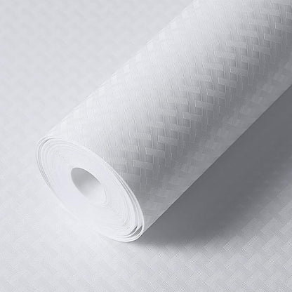 Shelf Liner for Kitchen Cabinets White Liner Waterproof & Oil-Proof by StaHom