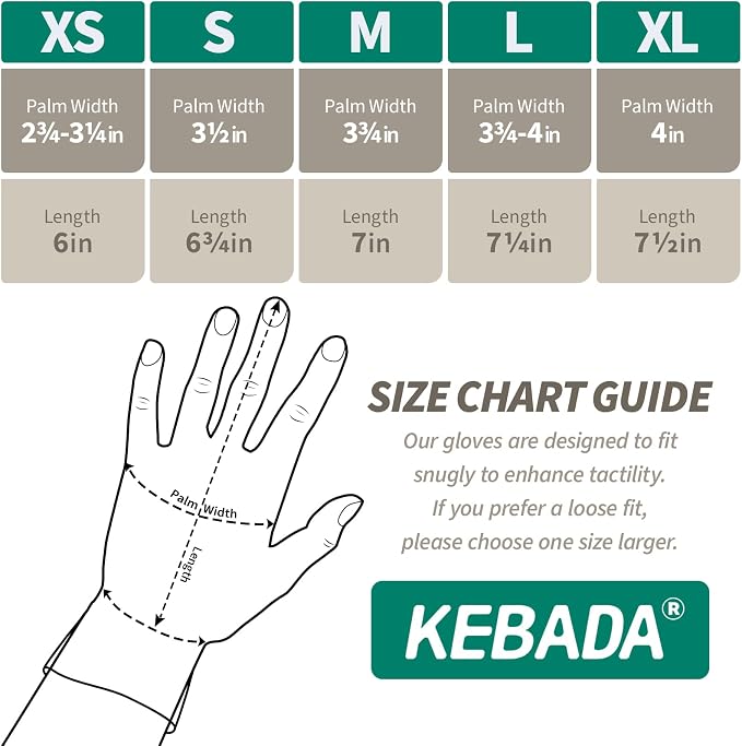 Kebada Work Gloves for Men and Women, Foam Nitrile Coated Safety Gloves - Image 6
