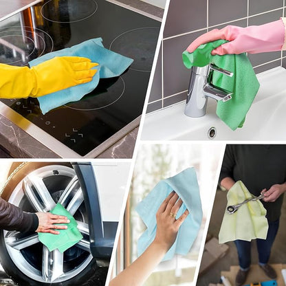 Shop Towels – 20 Pack Edgeless Microfiber Cleaning Cloths, Reusable Towels - Image 5