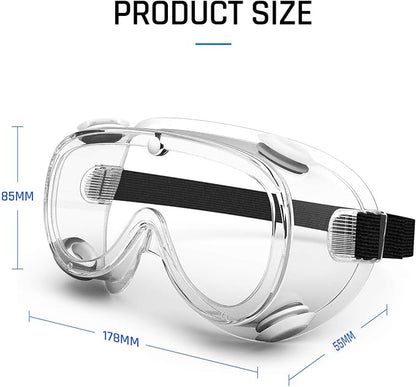 Safety Goggles Medical Goggles Fit Over Eyeglasses Anti-Fog Safety Glasses - Image 6