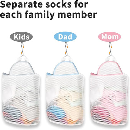 3Pcs Hanging Laundry Bags for Socks - Image 3