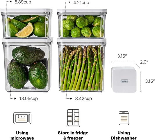 VAKUEN Premium Airtight Food Storage Containers & Vacuum Sealer Machine Starter - Image 2