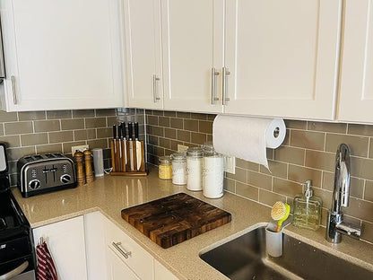 UREZORGEAR 2nd Gen Paper Towel Holder Under Cabinet No Drilling, Self Adhesive - Image 9