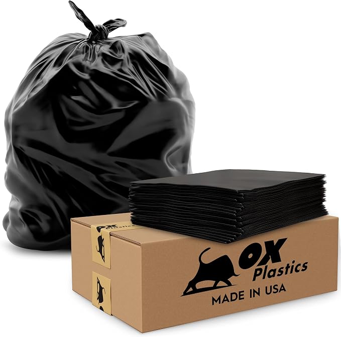 Ox Plastics 60 Gallon Trash Can Liners Bags - Image 7