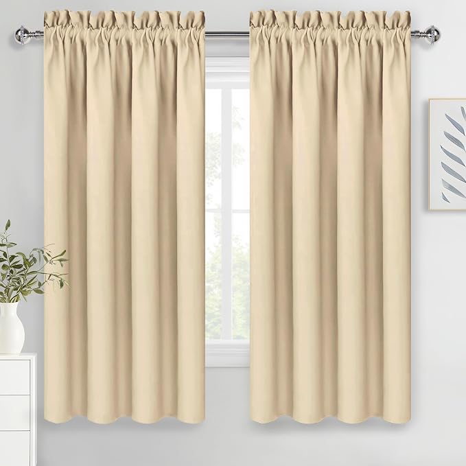DWCN Blackout Curtains Room Darkening Thermal Insulated Bedroom Curtains Window by DWCN