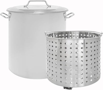 CONCORD Stainless Steel Stock Pot w/Steamer Basket. Cookware great by ConcordCookware