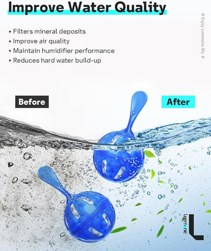 Leemone Humidifier Cleaner 6 Pack, Demineralization Cleaning Ball, Works in All - Image 4