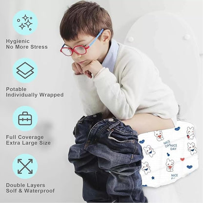 Disposable toilet seat cover, 30 Pack of oversized waterproof toilet seat paper - Image 5