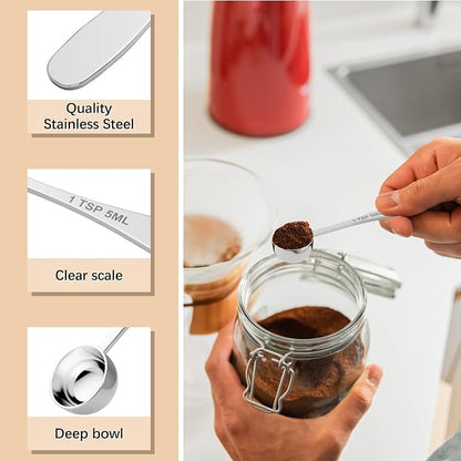 2PCS 1/2tbsp Single Measuring Spoon, Stainless Steel Individual Teaspoon - Image 3