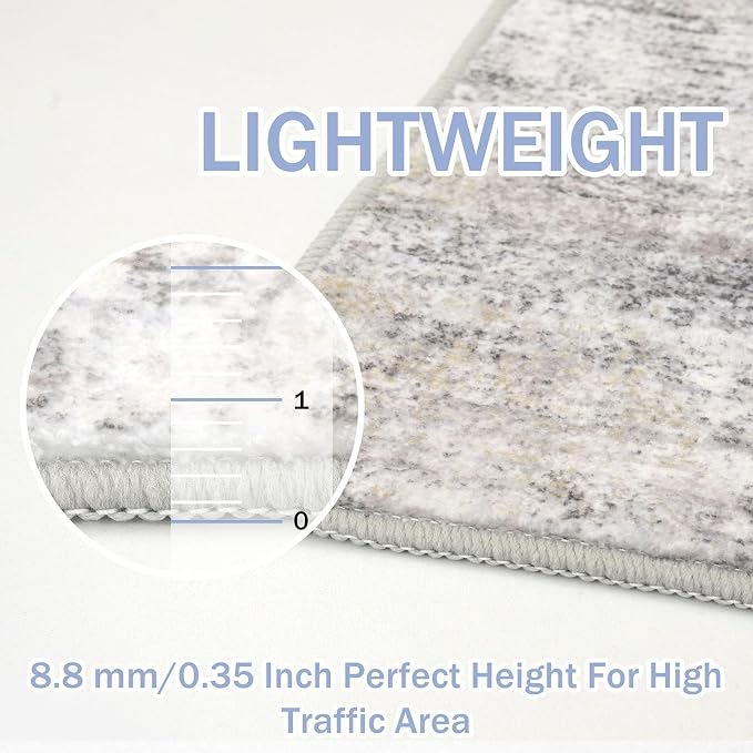 IOHOUZE Abstract Runner Rug 3x12 Ft Washable Runners - Image 4