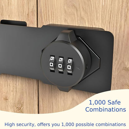 3-Digit Combination Lock, Zinc Alloy, Cabinet Door Latch, Easy DIY Installation - Image 6