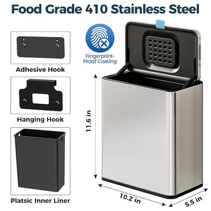 Stainless Steel Hanging Trash Can - Image 6