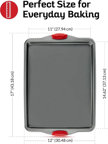 Premium Nonstick Baking Sheet Pans – Set of 3, Heavy-Gauge Carbon Steel - Image 5