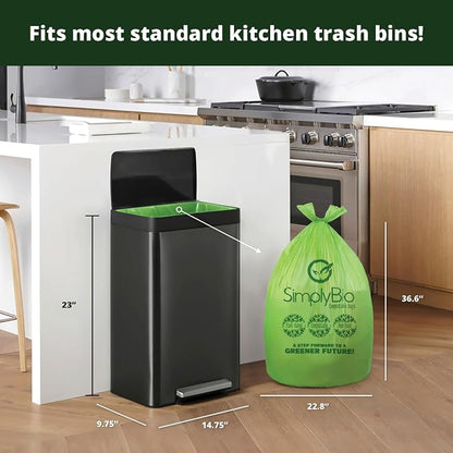 Simply Bio 13 Gallon Compostable Trash Bags Liners - Image 2