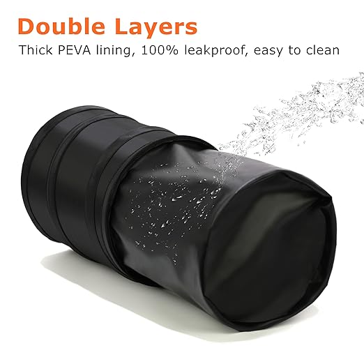 Ginsco 2Packs 4 Gallons New Leakproof Car Trash Can, Large Trash Can Pop-up - Image 3