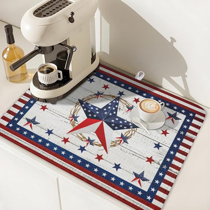 4th of July Patriotic Dish Drying Mat - Image 7