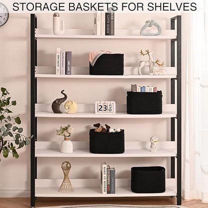 Small Storage Baskets for Organizing Shelves, Cotton Rope Basket for Storage - Image 3