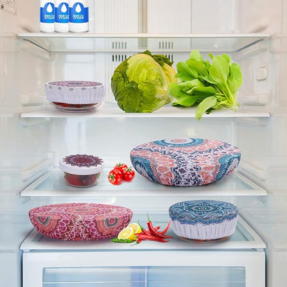 10Pcs Reusable Bowl Covers in 5 Sizes - Image 4
