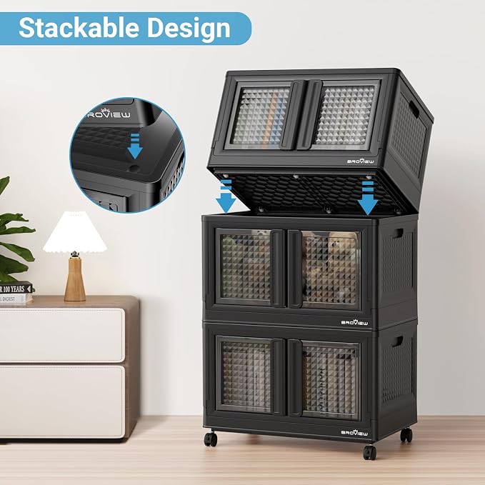 BROVIEW 160Gal Stackable Storage Bins - Image 8