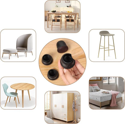 Ezprotekt 24 Pcs Round Silicone Chair Leg Floor Protectors - Image 7