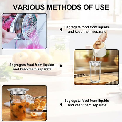 Metal Can Strainer Tuna Fish Press Can Strainer Stainless Steel Food-Grade Tuna - Image 4