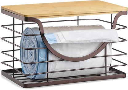 Extra Large Trash Bag Holder Under Sink Stackable Kitchen Storage by YAFFWA