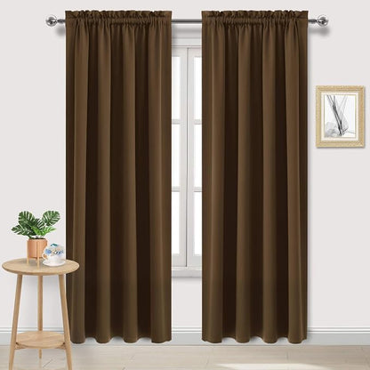 DWCN Blackout Curtains Room Darkening Thermal Insulated Bedroom Curtains Window by DWCN