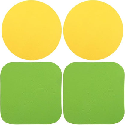 4pcs Rubber Jar Opener, 2 Round & 2 Square Rubber Bottle Opener Pads Non-Slip by Unknown