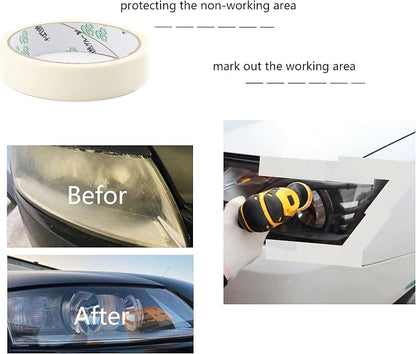 74PCS 3Inch Car Headlight Restoration and Polishing Kit, Sanding Discs - Image 7