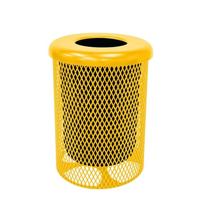 Coated Outdoor Furniture 32-Gallon Heavy-Duty Expanded Metal Round Trash by CoatedOutdoorFurniture
