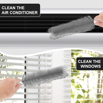 2 Pcs Fan Cleaner Brushes, Bendable Fan Cleaning Brush Cobweb Duster Set - Image 4