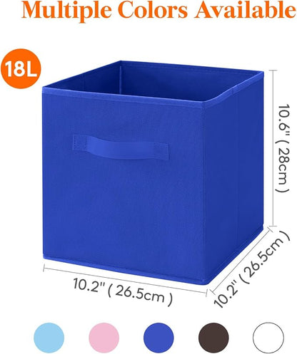 Lifewit Collapsible Fabric Storage Cubes Bins Set 11 Inch, Foldable Cubby - Image 2