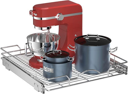OCG Pull Out Cabinet Organizer, Pull out Shelves 1 Tier, Cabinet Slide Out by OCG