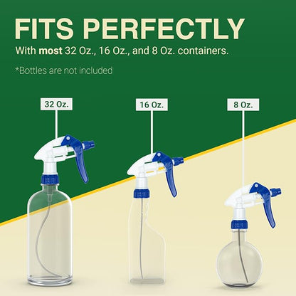 Heluva Green Spray Bottle Nozzle Replacement, Bottle Tops Only - Image 6