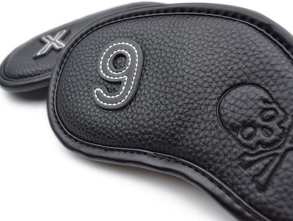 Premium Magnetic Leather Iron and Wedge Golf Club Head Covers - Image 3