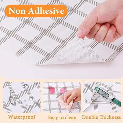 Shelf Liner for Kitchen Cabinets Non Adhesive Drawer Liner Non-Slip Thickened - Image 5