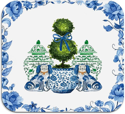 Chinoiserie Dish Drying Mat by Unknown