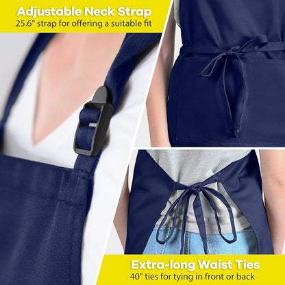 ROTANET Extra Large Apron for Men Adjustable Bib Aprons - Image 5