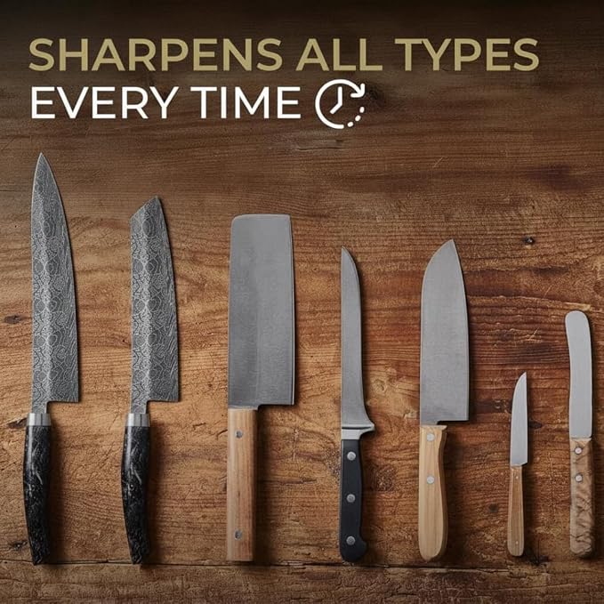 4 Angles High Carbon Stainless Steel Rolling Knife Sharpener - Image 4