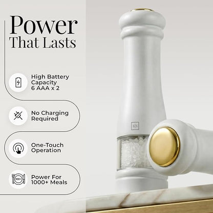 Electric Salt and Pepper Grinder Set - Image 3
