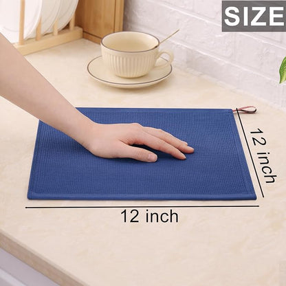 Homaxy 100% Cotton Waffle Weave Dish Cloths - Image 6