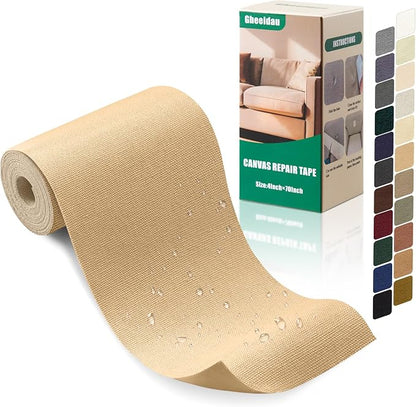 Canvas Repair Tape 4×70 Inch Waterproof Self-Adhesive Fabric Repair Patch by Givethingsanewlife