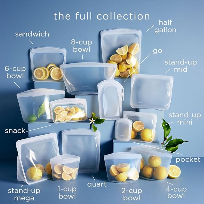 Stasher Premium Silicone Reusable Food Storage Stand-Up Bag Mega, Sous Vide - Image 5