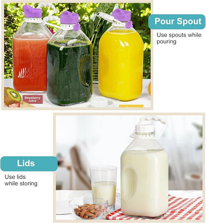 Ritayedet 64 Oz Heavy Duty Glass Milk Bottle - Image 6