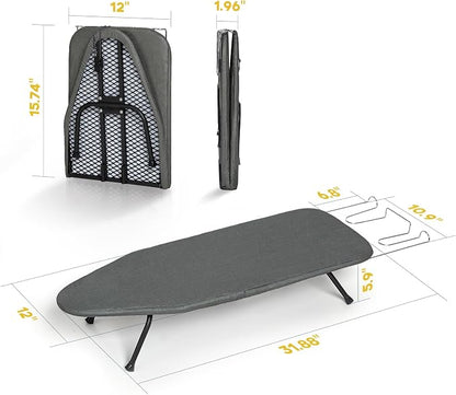 Small Ironing Board Tabletop, RAINHOL Compact Portable Iron Board Foldable - Image 6