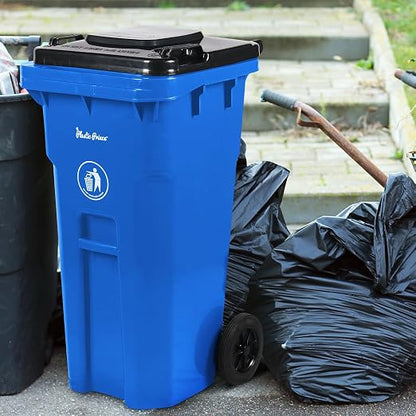 32 Gallon Trash Can Outdoor Recycling Bin - Image 2